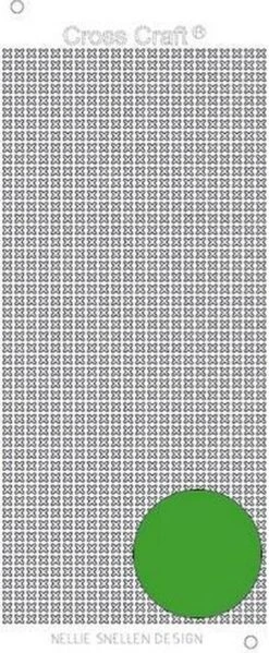 Nellie Snellen Autocollants CrossCraft Chalet De Noël Vert - CRST009 - Vert Noël - 1 Feuille - Croix Brillantes Petits Autocollants 4 Mm - Effet Point De Croix - Croix - Cartes à Broder
