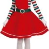 Guirma - Costume De Noël Et Du Nouvel An - Elvira Elf Helper Of The Coldest Month - Fille - Rouge, Vert - 5 - 6 Ans - Noël - Déguisements Des Vêtements -DUNI Magasin 543x1200
