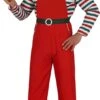 Guirma - Costume De Noël Et Du Nouvel An - Winter Helper Of The Noël Elf - Homme - Rouge, Vert - Taille 48-50 - Noël - Déguisements D'habillage -DUNI Magasin 554x1200