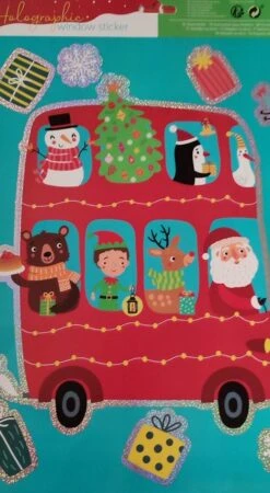 Tout Le Monde Peut Voir Que Vous Fêtez Noël Autocollants Réutilisables Facilement Amovibles à Double Visibilité Pour Fenêtre Environ 50 Pièces Variation De 5 Feuilles -DUNI Magasin 659x1200