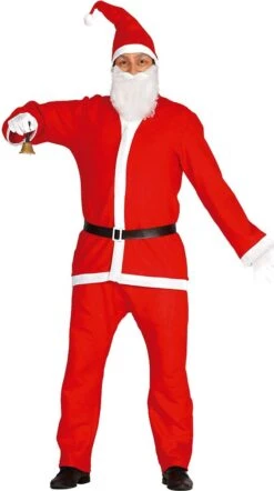 Costume De Père Noël - Costume De Père Noël - Noël - Course De Noël - Costume Complet - Budget Père Noël - 5 Pièces