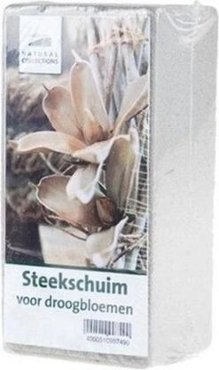 Mousse Florale Grise / Oasis à Sec 20 Cm - Réaliser Des Compositions Florales Et Des Pièces De Noël Avec Un Bloc De Mousse Florale - Matériel De Loisirs / Décoration