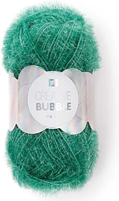 Rico Creative Bubble 009 Vert Noël - Fil Polyester / éponge à Récurer - Aiguille 2 à 4mm - 1 Boule