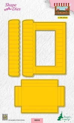 SD218 Nellie Snellen Matrice De Forme Marché De Noël - Matrice De Découpe De Noël - Étal De Noël - Marché De Noël - Biscuits De Noël Et Zoopie