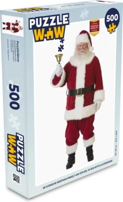 Puzzle L'emblématique Père Noël Sonne Sa Cloche - Puzzle - Puzzle 500 Pièces - Noël - Cadeau - Cadeau De Noël Pour Hommes, Femmes Et Enfants - Sinterklaas Présente - Sinterklaas Pour Les Grands Enfants