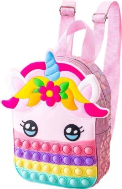 RAINBOW UNICORN POP IT BAG // Jouets Fidget - Pop It - Pop It Bag - Speelgoed Pour Filles - Speelgoed Licorne - Chaussures Cadeaux Saint Nicolas - Noël - Cadeau