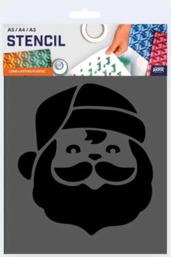 Modèle Père Noël - Pochoir A4 En Plastique - Convient Pour La Décoration De Noël, Comme Modèle De Fenêtre, Décoration De Meubles Et Intérieurs, Pochoir De Cartes, Gâteaux, Et Bien Plus Encore ... -DUNI Magasin 798x1200