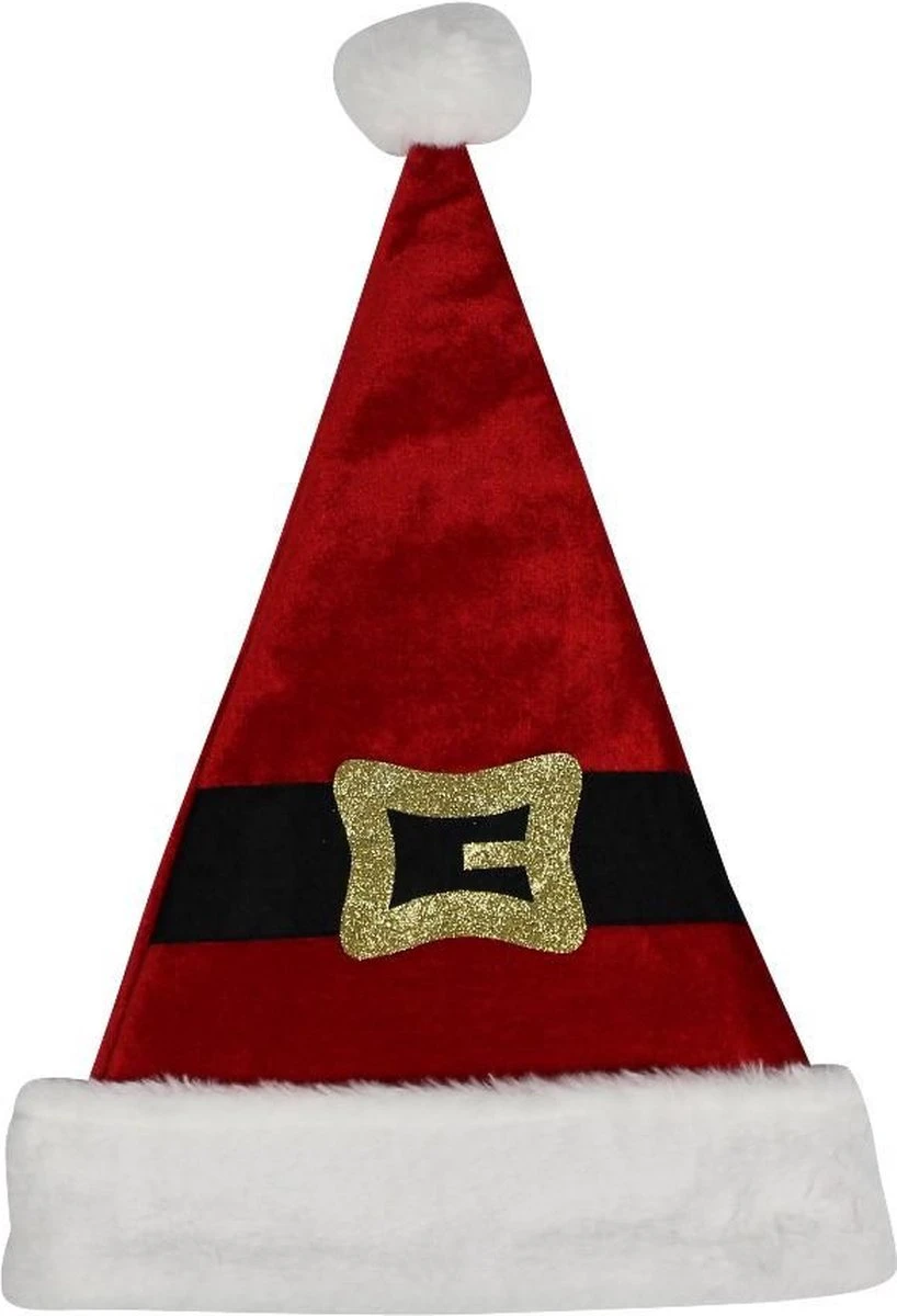 2 X Chapeaux De Père Noël Rouges Avec Ceinture De Père Noël Pour Adultes - Accessoires D'habillage De Noël - Articles De Noël 4 2 X Chapeaux De Père Noël Rouges Avec Ceinture De Père Noël Pour Adultes - Accessoires D'habillage De Noël - Articles De Noël – Image 2