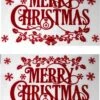 2x Morceaux D'autocollants De Fenêtre De Noël Rouge Joyeux Noël 40 Cm - Décoration De Fenêtre / Autocollants De Décoration De Fenêtre Décorations De Noël -DUNI Magasin 838x1200 1