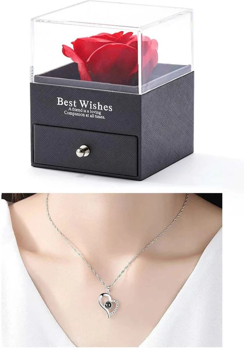 Véritable Rose Préservée, Coffret Cadeau Avec Collier Je T'aime, Cadeau De Bloem De Rose éternelle Faite à La Main Pour Cheveux Femme, Petite Amie, Maman Pour Un Anniversaire, Un Anniversaire, La Saint-Valentin, La Fête Des Mères, Noël 9 Véritable Rose Préservée, Coffret Cadeau Avec Collier Je T'aime, Cadeau De Bloem De Rose éternelle Faite à La Main Pour Cheveux Femme, Petite Amie, Maman Pour Un Anniversaire, Un Anniversaire, La Saint-Valentin, La Fête Des Mères, Noël – Image 7