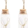 30x Pcs Décoration Pendentifs Bouteilles Avec Parchemin Bouteille Courrier 7,4 X 3 Cm - Décoration De Mariage/Décorations De Noël