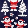1x Feuille De Décoration De Fenêtre De Noël Autocollants De Fenêtre Du Père Noël 28,5 X 40 Cm - Décoration De Fenêtre / Autocollants De Décoration De Fenêtre