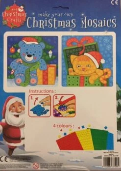 Kit De Bricolage De Noël - Mosaïque En Pâte - Type Peinture De Diamants - 2 Motifs Différents (à Partir De 3 Ans)