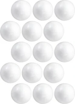 15x Hobby / DIY Boule / Boule En Polystyrène 5 Cm - Fabriquer Des Boules De Noël - Fabriquer Des Matériaux De Base / Matériel De Loisir