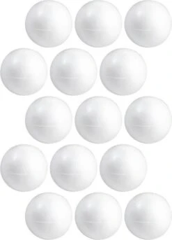 15x Hobby / DIY Boule De Polystyrène / Sphère 15 Cm Demi-coquilles - Fabrication De Boules De Noël - Fabrication De Matériaux De Base / Matériel De Loisir