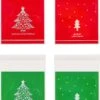 400 Pièces - Sacs De Fête Transparents - Motif Sapin De Noël - 4 Modèles - Sacs En Cellophane - Sacs à Snoep - Refermables - Auto-adhésifs - Transparents - Convient Aux Biscuits, Snoep, Chocolat - Transparent -DUNI Magasin 874x1200