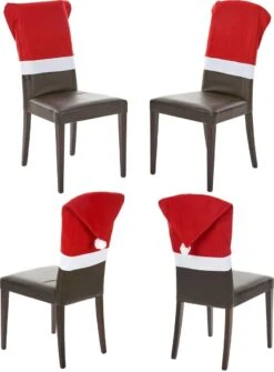 ESPA - Set De 4 Housses De Chaise Rouges Pour Noël - Décoration > Figurines De Décoration De Table