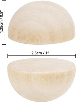 Belle Vous Lot De 100 Balles Hobby En Bois Brut Naturel - 25 Mm - Set De Balles En Demi-bois DIY - Utilitaires D'art, Perles De Bijoux , Décorations De Noël Et Projets -DUNI Magasin 891x1200 3