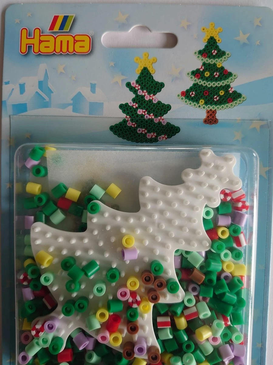 Ensemble Complet De Perles à Repasser Hama Pour NOL Comprenant Un Moule/plaque De Base Pour Arbre De Noël, Des Perles à Repasser Et Du Papier à Repasser 4 Ensemble Complet De Perles à Repasser Hama Pour NOL Comprenant Un Moule/plaque De Base Pour Arbre De Noël, Des Perles à Repasser Et Du Papier à Repasser – Image 2