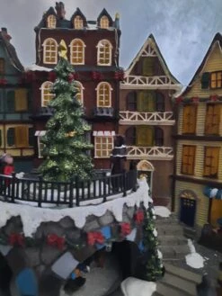 Village De Noël Village D'hiver Ville Avec Mouvement, éclairage Et Son 32 Cm De Haut Et 40 De Long -DUNI Magasin 900x1200 21