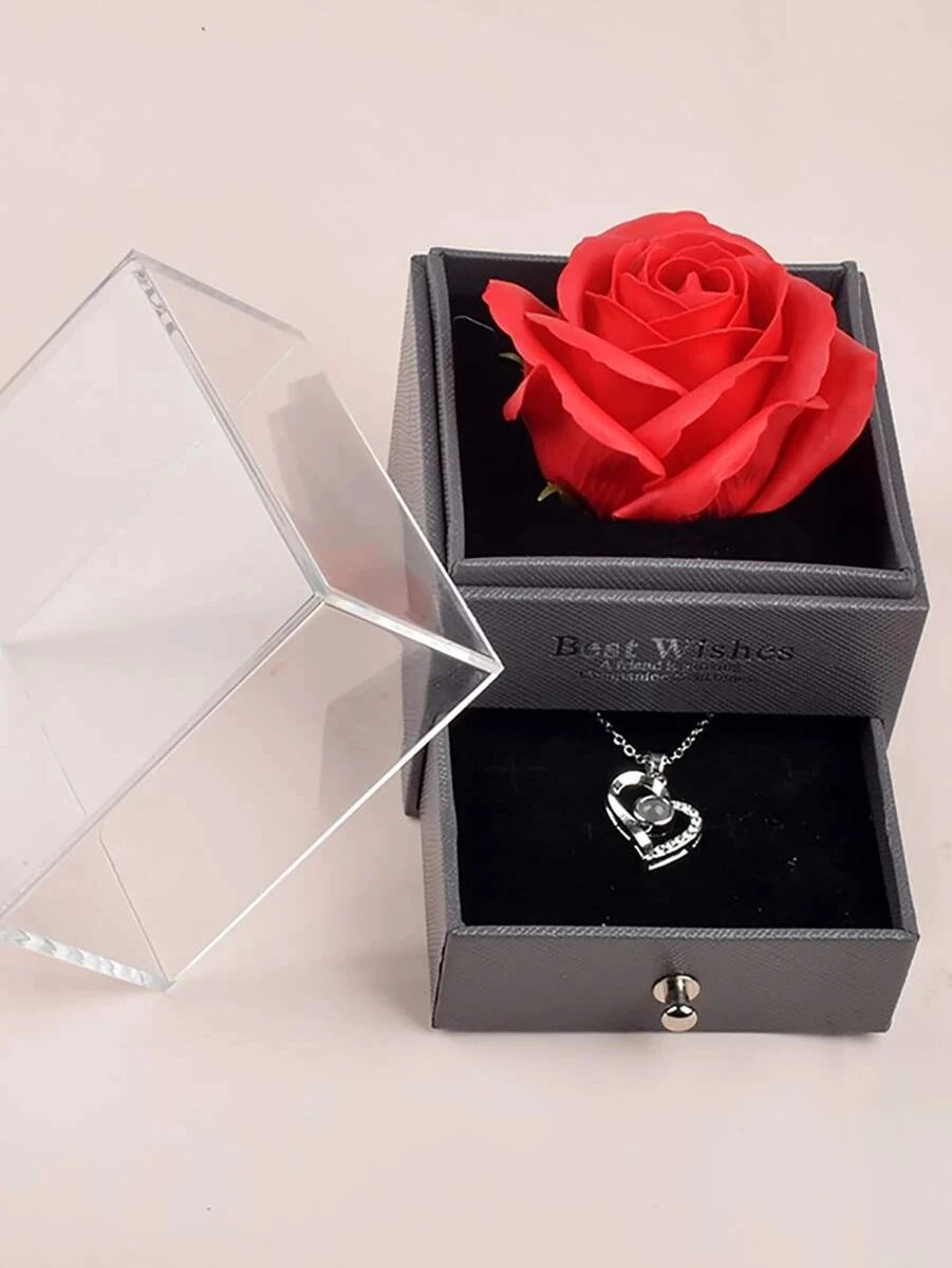 Véritable Rose Préservée, Coffret Cadeau Avec Collier Je T'aime, Cadeau De Bloem De Rose éternelle Faite à La Main Pour Cheveux Femme, Petite Amie, Maman Pour Un Anniversaire, Un Anniversaire, La Saint-Valentin, La Fête Des Mères, Noël 5 Véritable Rose Préservée, Coffret Cadeau Avec Collier Je T'aime, Cadeau De Bloem De Rose éternelle Faite à La Main Pour Cheveux Femme, Petite Amie, Maman Pour Un Anniversaire, Un Anniversaire, La Saint-Valentin, La Fête Des Mères, Noël – Image 3