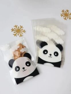 Sacs à Friandises - Sacs De Fête - Sacs D'anniversaire - Sacs De Fête - Sacs De Bonbons - Panda Bear - Cellophane - 15 Cm | Panda | Naissance - Anniversaire - Mariage - Fête - Baby Shower | Traiter - Présent - Présent | Noël - Noël | Kids – Enfants -DUNI Magasin 901x1200 4