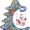 Peinture De Diamants Arbre De Noël Pour Adultes Avec Père Noël à Bascule - Pierres Rondes - Kit Hobby Complet -DUNI Magasin 906x1200