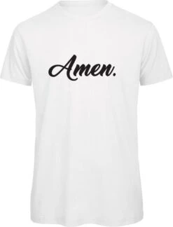 T-shirt De Noël Blanc - Amen - SoBAD. | T-shirt De Noël SoBAD. | Chemises De Noël Adultes | T-shirts De Noël Adultes | Outfit De Noël | Mauvais T-shirts De Noël