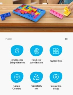 Pop It Fidget Toys - Fidget Toy Pop It Puzzle - Pop It Fidget Toys-tetris Puzzle 27 Pièces - IQ Puzzle-IQ Smart Toys - Pop It Puzzle - Fidget Puzzle - Sinterklaas Cadeaux - Cadeaux De Noël - Puzzle Arc-en-ciel -DUNI Magasin 920x1200 4