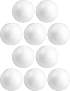 10x Hobby / DIY Boule / Boule En Polystyrène 8 Cm - Fabriquer Des Boules De Noël - Fabriquer Des Matériaux De Base / Matériel De Loisir