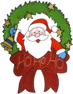 5x Autocollants De Fenêtre De Noël Images Du Père Noël 30 Cm - Décoration De Fenêtre Noël - Autocollants De Noël Kinder -DUNI Magasin 932x1200 1