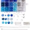 Jeu De Perles Bleu | Kit De Bijoux Complet | Fournitures En Acier Inoxydable | Perles De Verre | Cadeau De Noël | Kit De Démarrage Parfait -DUNI Magasin 944x1200 2
