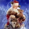 Diamond Painting De Luxe 40x50cm - Noël - Père Noël Avec Animaux - Pierres Rondes 1 Diamond Painting De Luxe 40x50cm - Noël - Père Noël Avec Animaux - Pierres Rondes -DUNI Magasin 948x1200 1