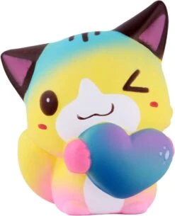 Flightmode- Squishies Collection Cat Galaxy Slow Rising Jouets, Anti-Stress Jouets, Fantasy And Gadgets Accessoires Pour La Fête De Noël, Kawaii, Convient Aux Spellen Pour Adultes Et Enfants (Amour, 1 Pièce)